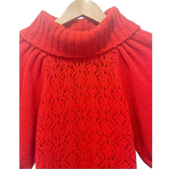 For Love & Lemons Francois Pointelle Puff Sleeve Sweater - Picture 7 of 11